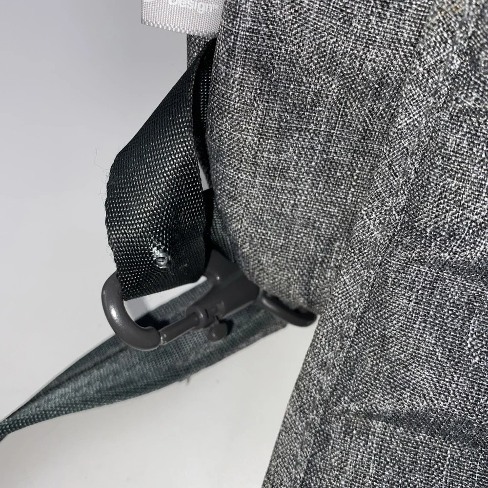 Gray Shoulder Travel Bag Men's Ladies Light Cross Body Adjustable Security Clips